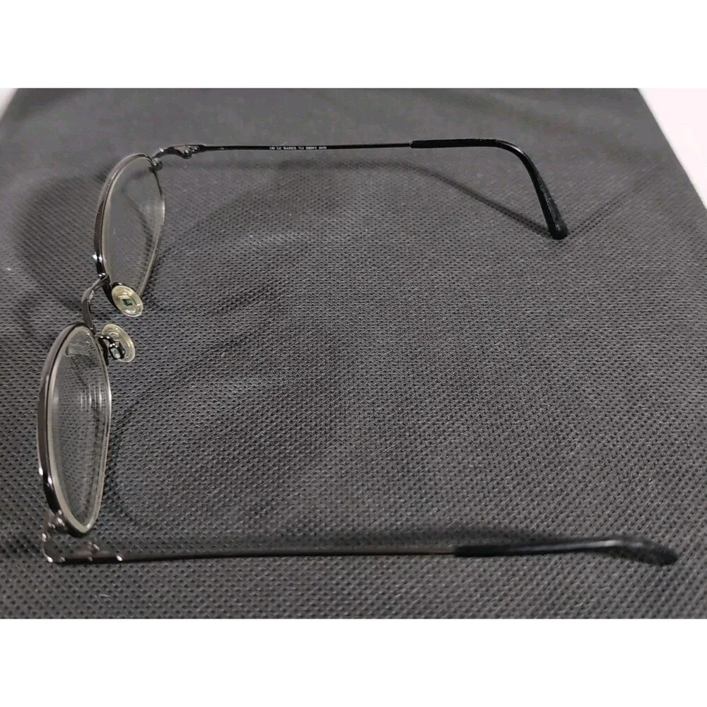 VTG LensCrafters LC713 Shiny Gun Metal Full Rim Eyeglass Frames Only 51-19-140